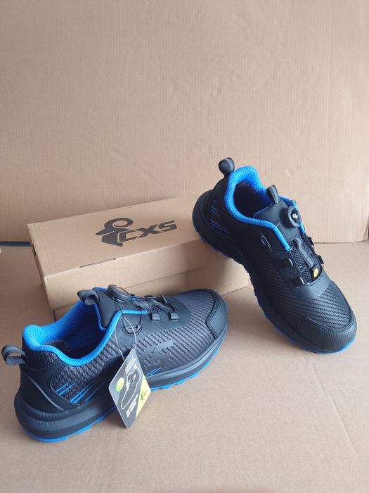 Półbuty robocze r.44 OCHRONNE S1PS przewiewne BUTY BEZ PODNOSKA BOA