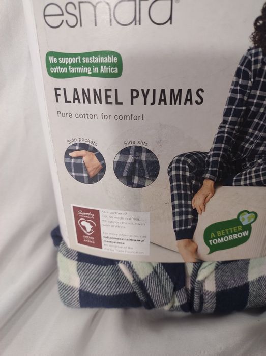 Piżama flanelowa damska M 40/42