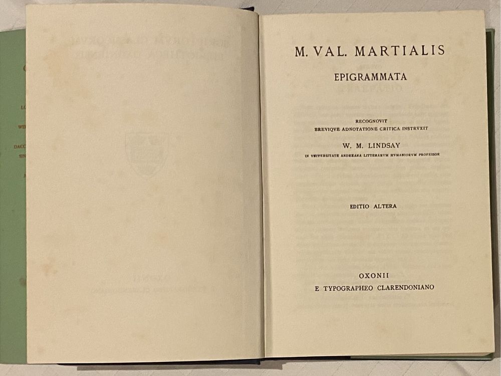 Epigrams de Marcus Valerius Martialis em latim