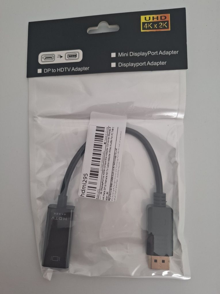 Adaptador displayport para hdmi 4k novo