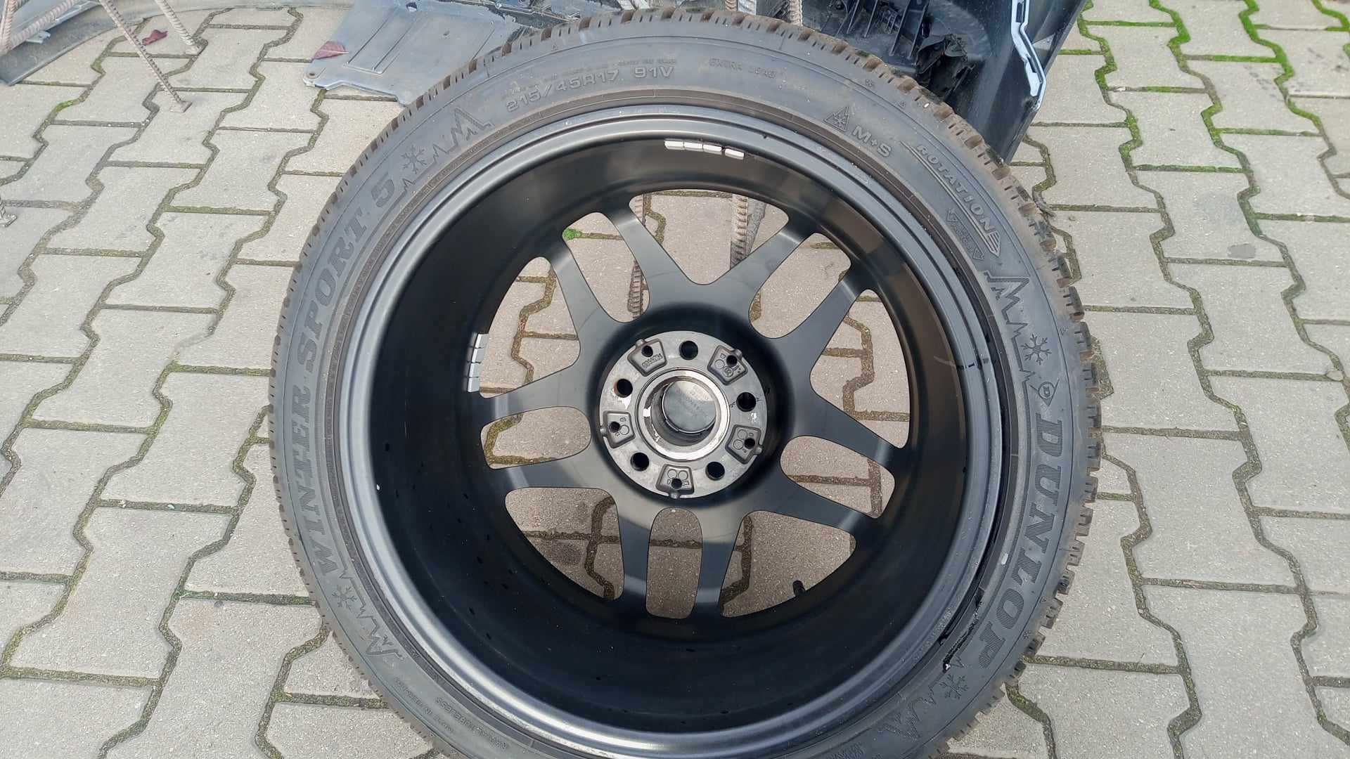 Koła Felgi Opony BBS RZ522, 17' 5x112, Vw, Audi, 215/45/17 Dunlop 8mm