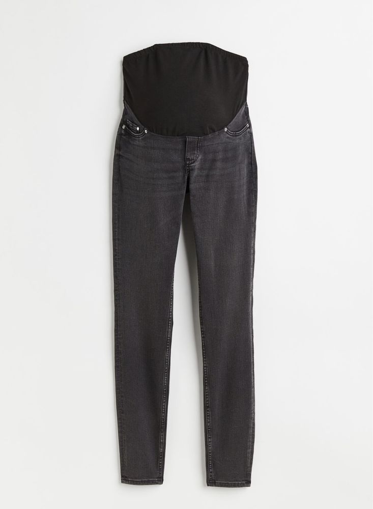 H&M MAMA Super skinny jeans / ciemnoszare jeansy, bardzo wygodne
