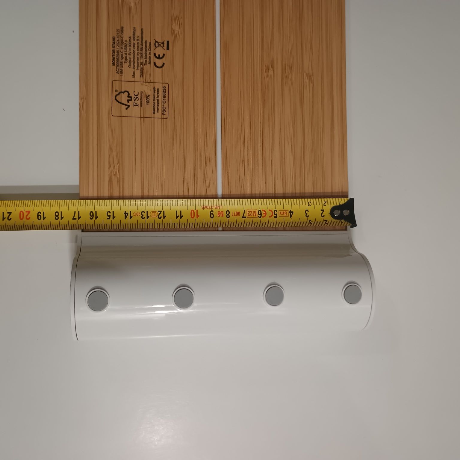 Stojak pod monitor bambus