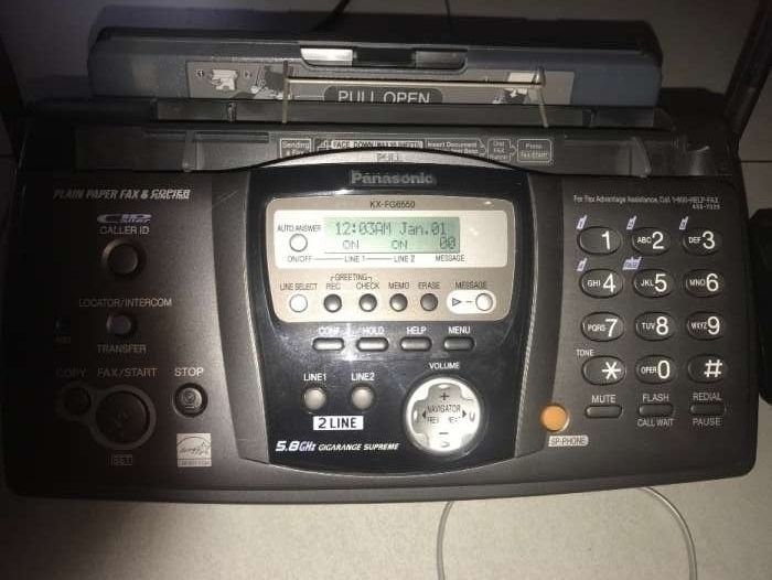 Panasonic fax KX-FG6550 + bezprzewodowa słuchawka- nowy