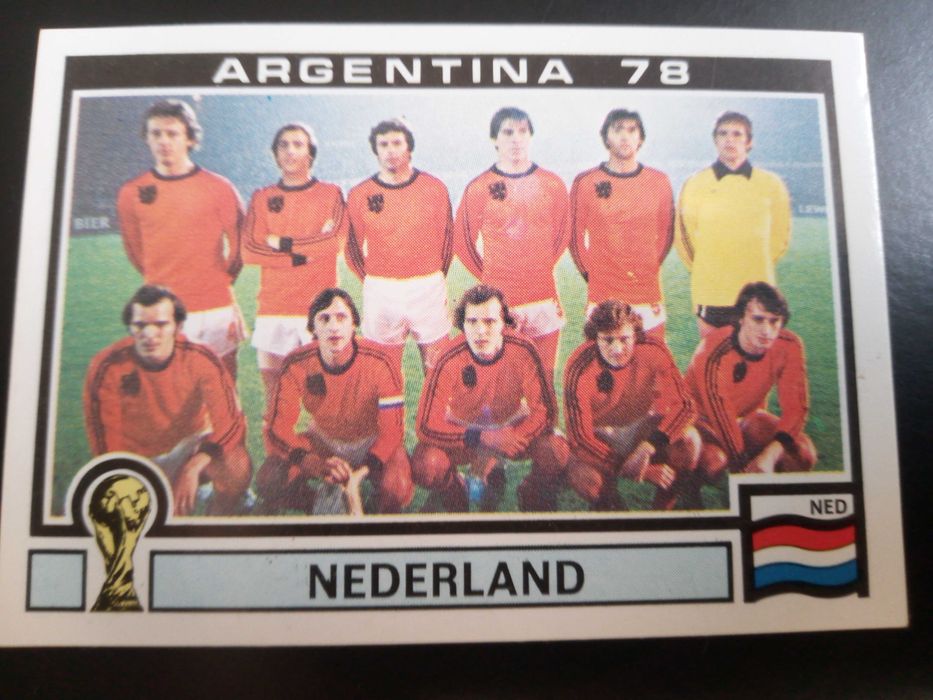 Cromo Panini World Cup Story da Seleção dos Países Baixos no Mundial78