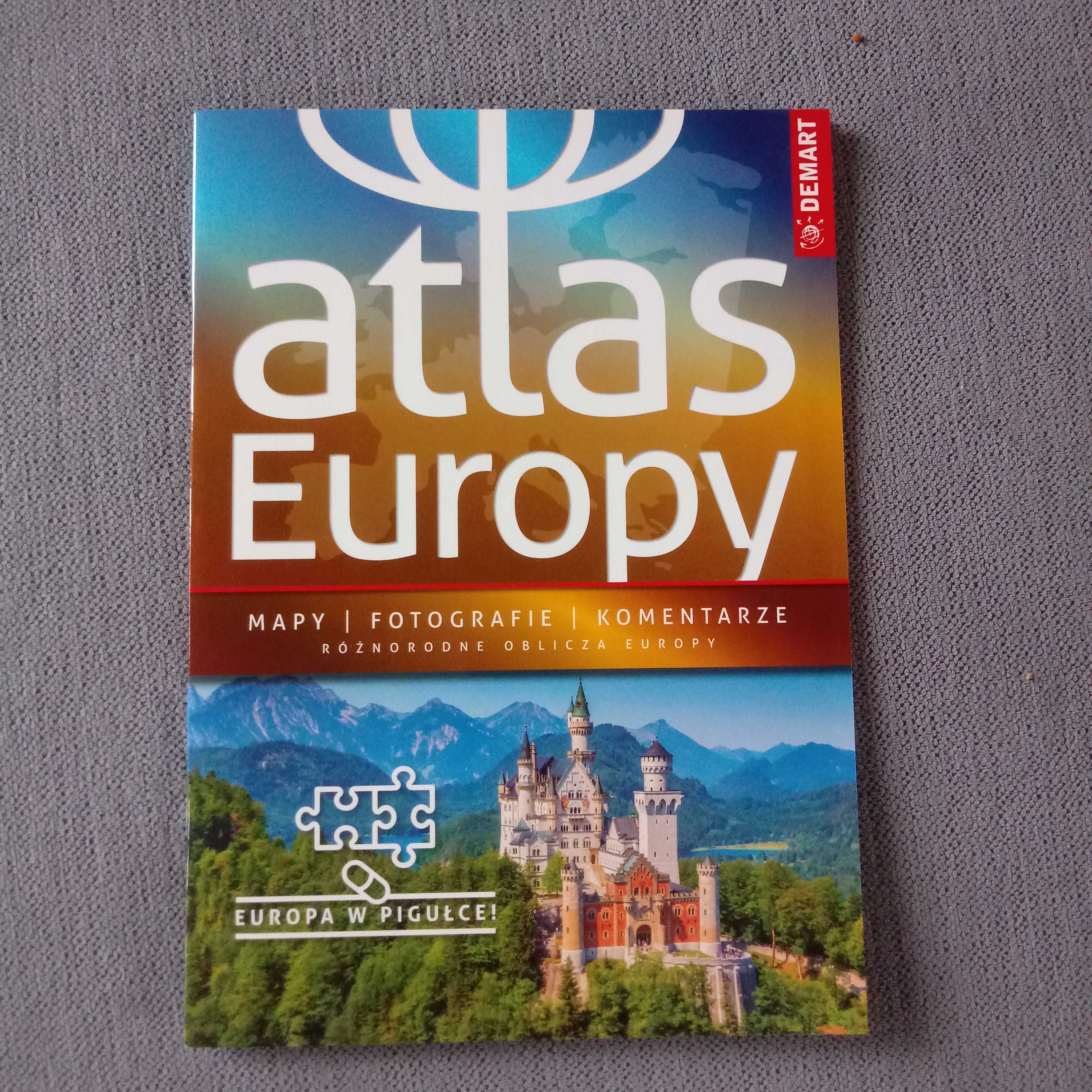 Atlas Europy mapy, fotografie, komentarze