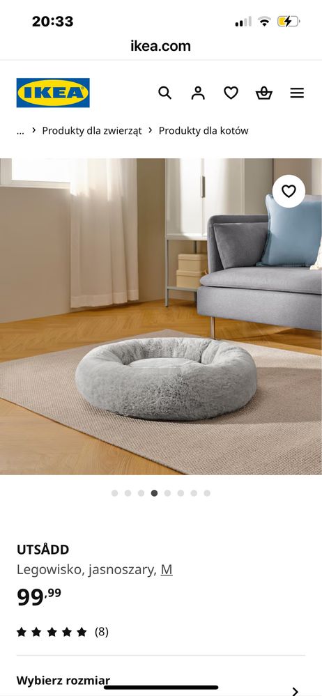 Legowisko dla kota psa  ikea 65 cm