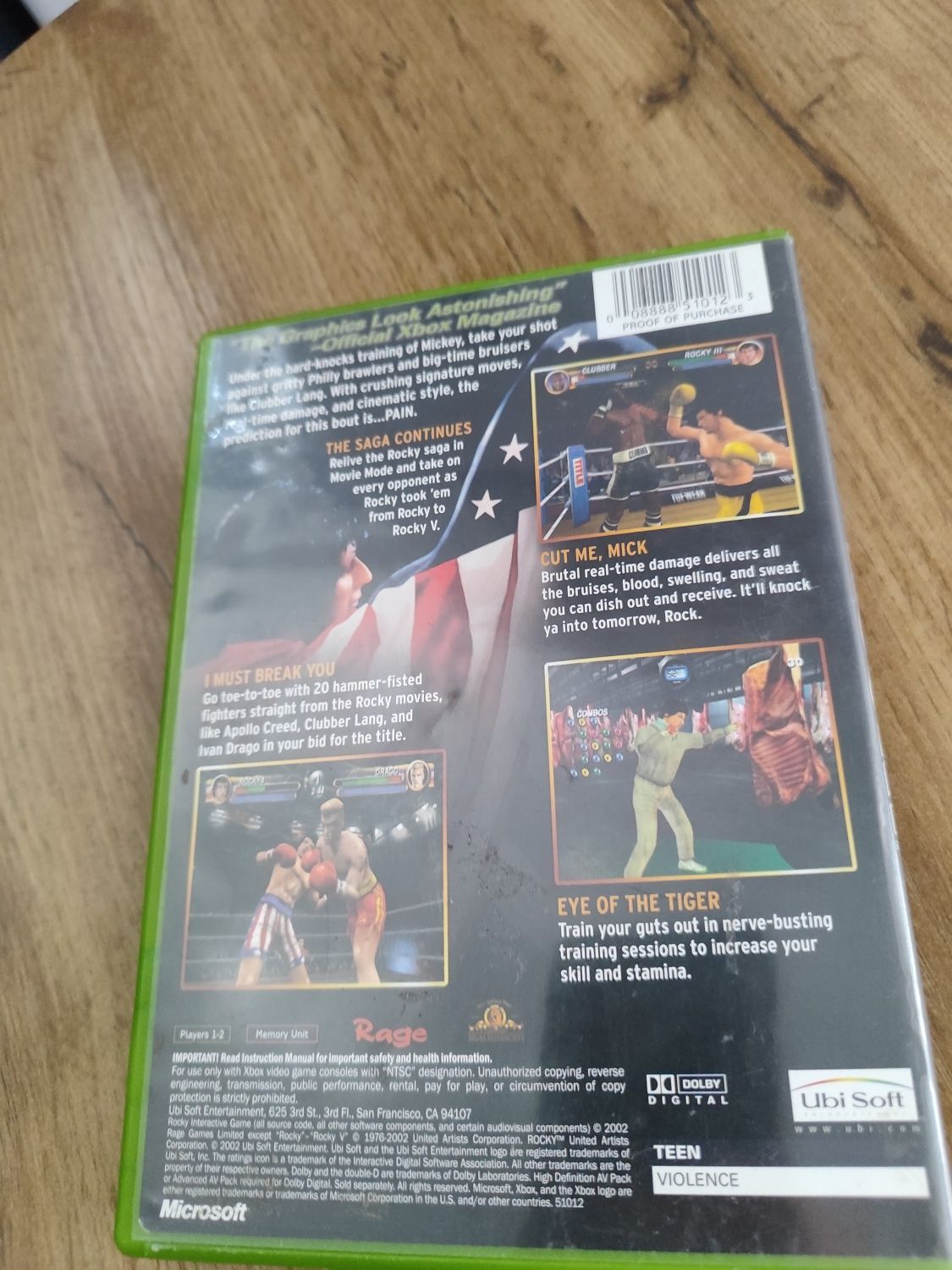 Gra Xbox Rocky .