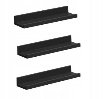 Półka Płyta Mdf Songmics 38 X 10 Cm Czarny Lws038B01 Powystawowy