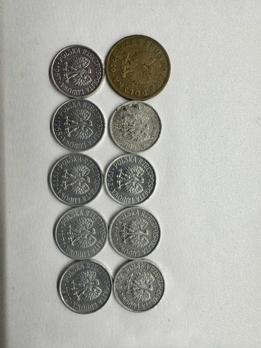 Monety 5 groszy od 1949 do 1972
