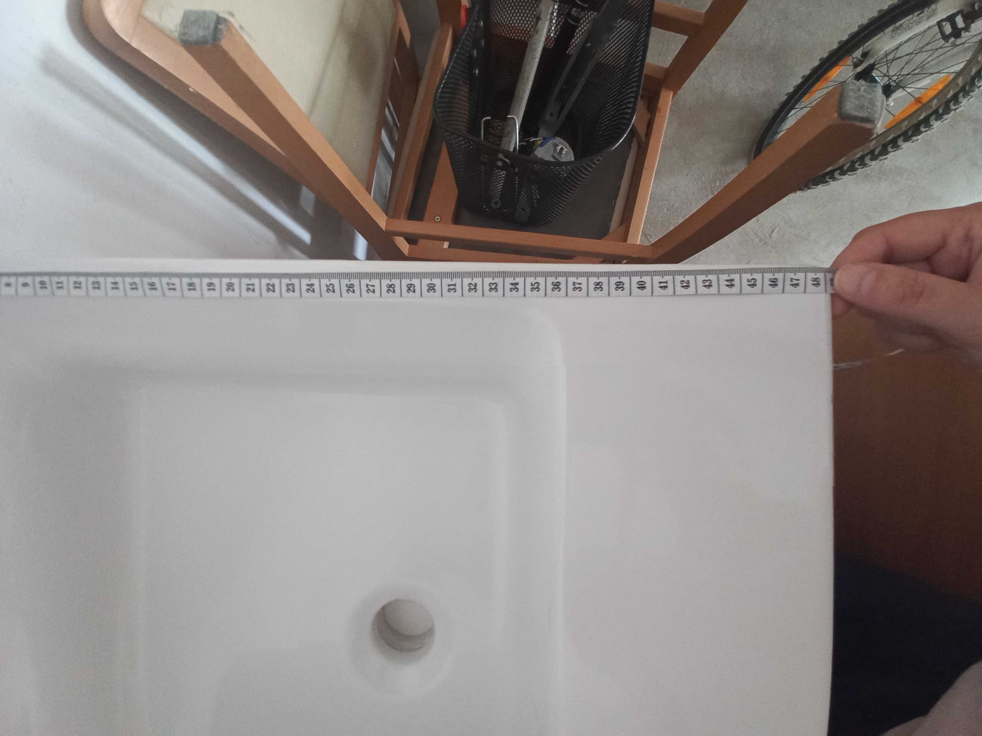 Grohe umywalka nablatowa 50x50 biała