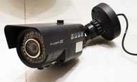 Kamera analogowa N-cam670 - atrapa kamery monitoringu - LED - metalowa