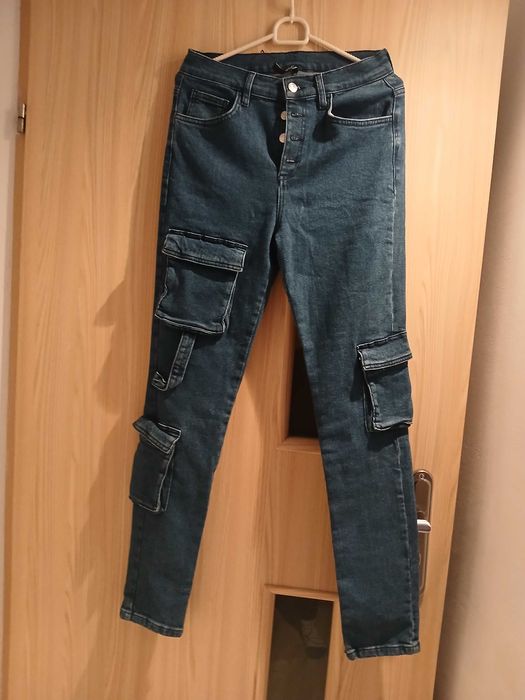 jeansy bojówki spodnie Made in Turkey M/L