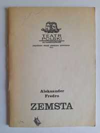 ZEMSTA Aleksander Fredro - Teatr Polski - Program 1983