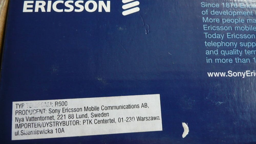 ericsson r600 2szt pudełko zestaw okazja