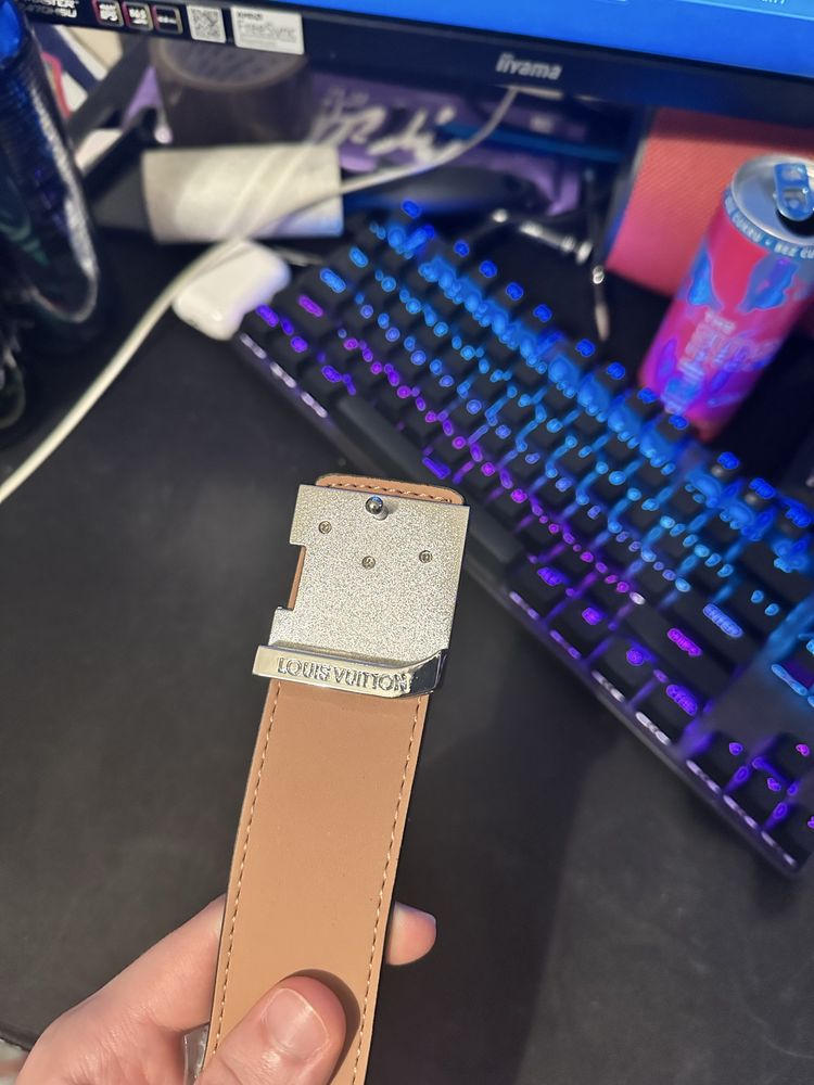 pasek lv belt z szara klamra