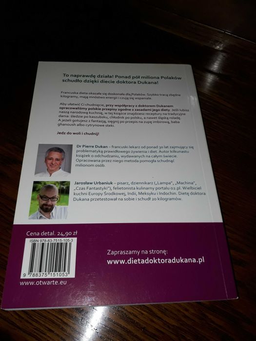 Książka Dr Pierre Dukan, Jarosław Urbaniuk "Nie potrafię schudnąć"