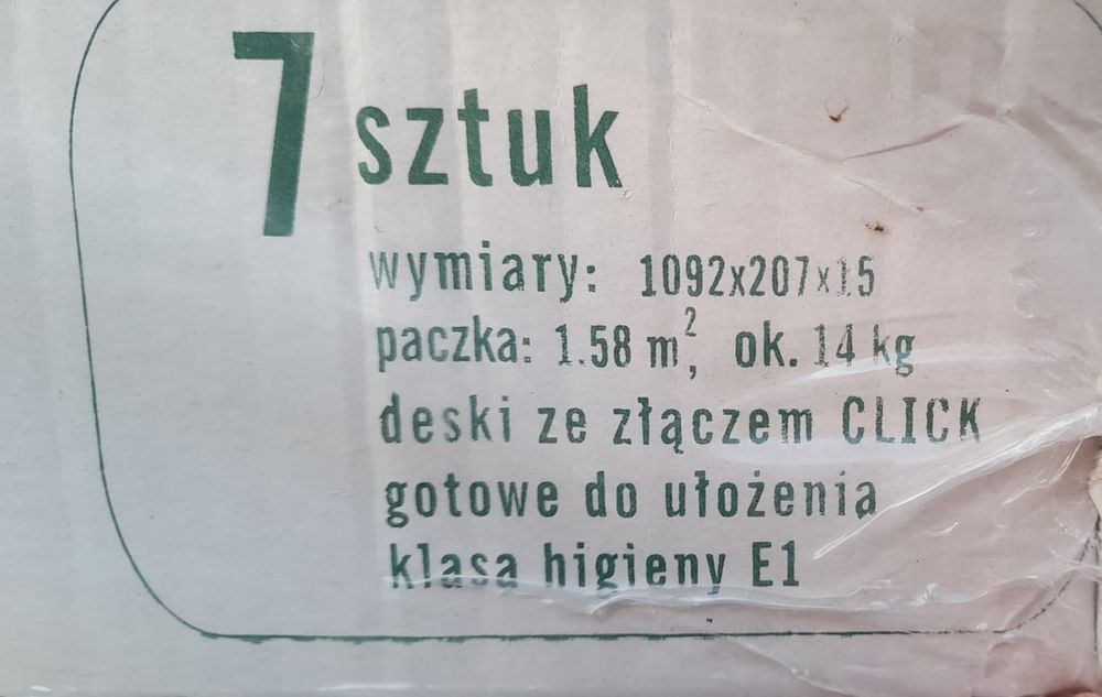 Deska Barlinecka Dąb z systemem click 11 paczek po 7 sztuk 4 warstwowa