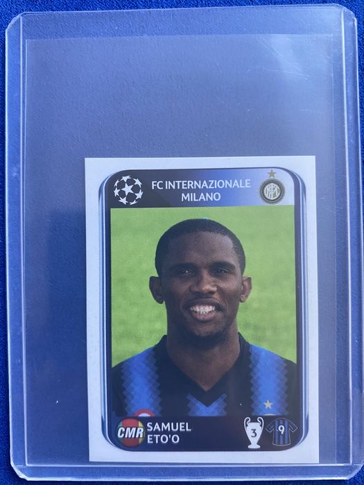 Cromos Samuel Eto'o Inter Milão 2010/11 Uefa Champions League Panini