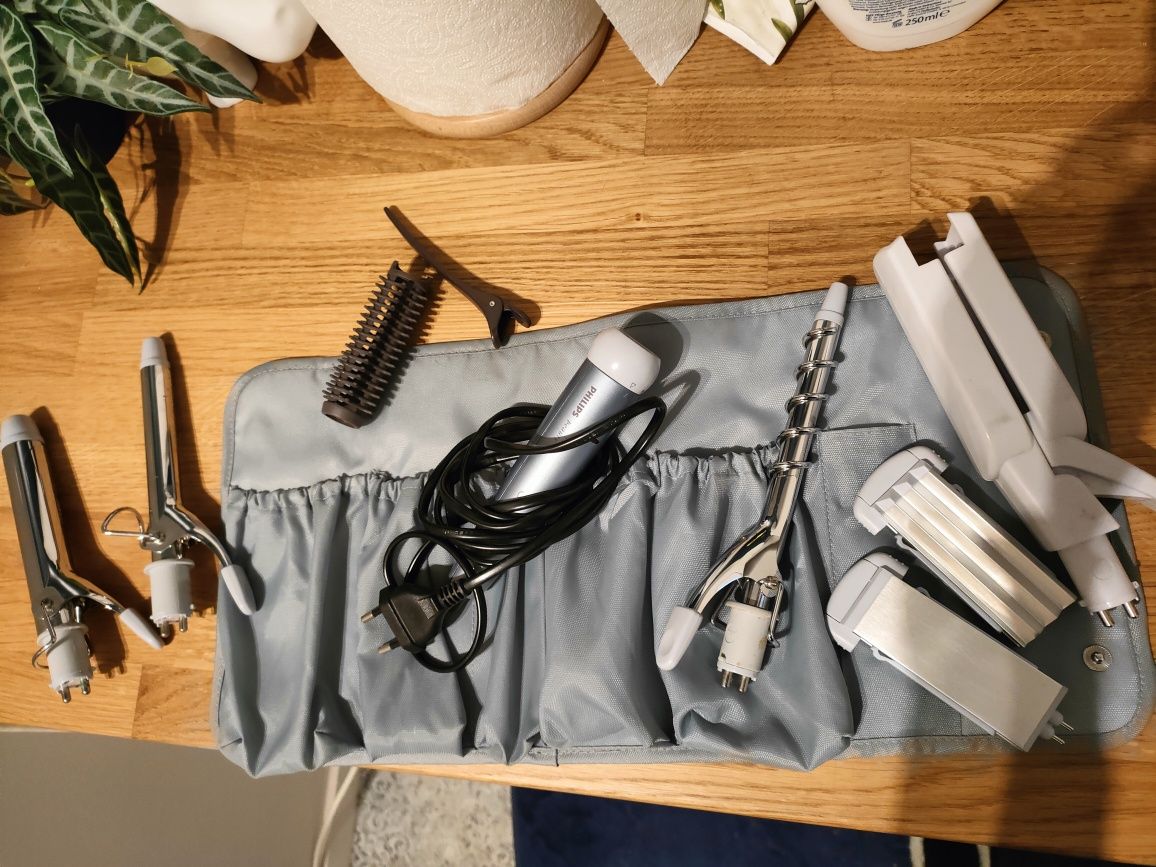 Zestaw Philips beauty lokówka, prostownica, karbownica