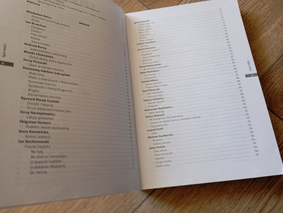 Opracowanie lektur i wierszy 4-6