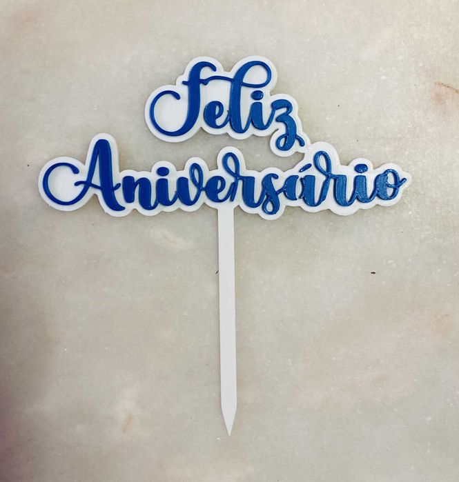 Topper para bolo de Aniversário