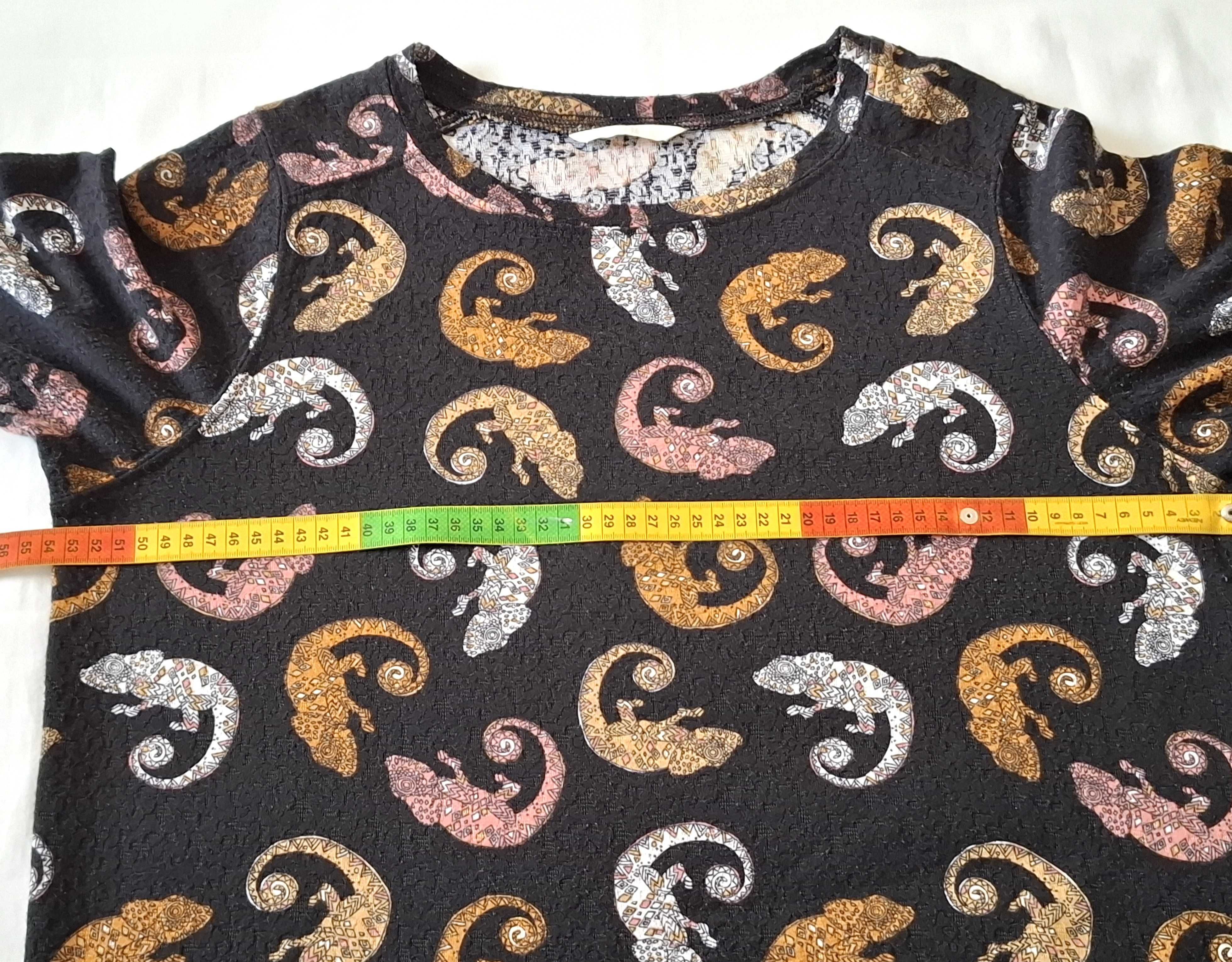 H&M sweterek w kameleony. Rozmiar S/M