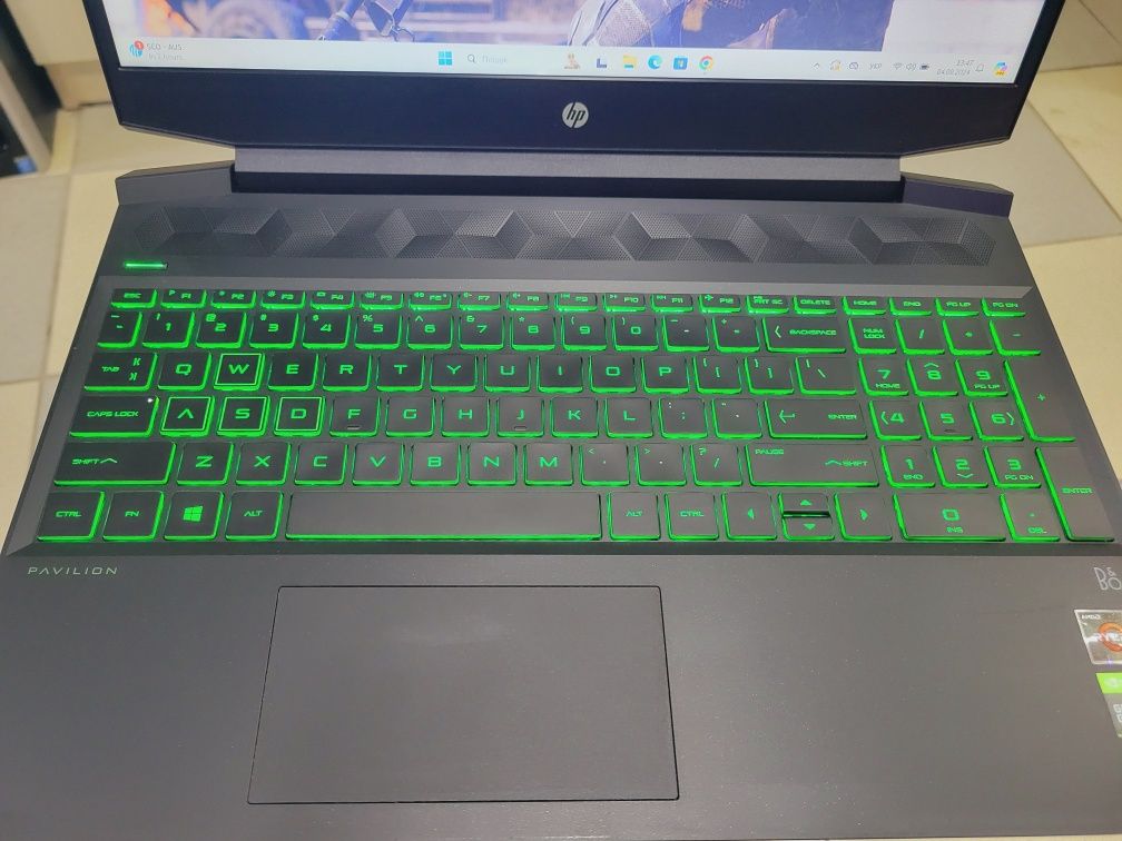 Hp 15.6 FHD Ryzen5 3550/16Ddr4/250SSD/Nvidia gtx1050