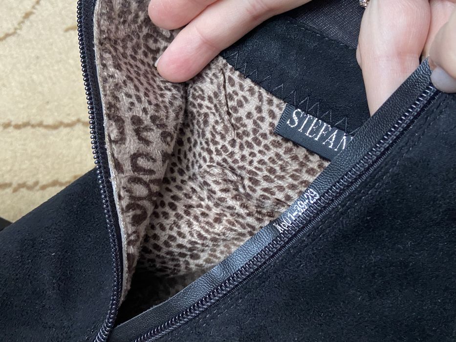 Сапожки сапоги замш 39 размер лабутены на каблуку