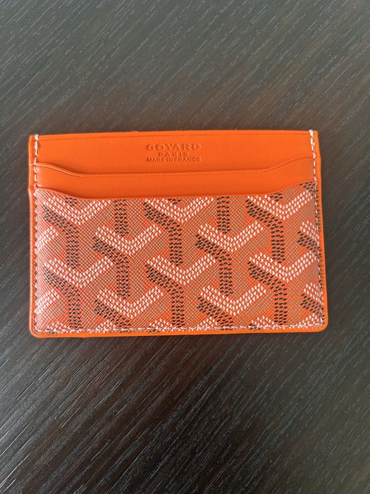 Goyard Carteira Card Holder porta cartoes laranja