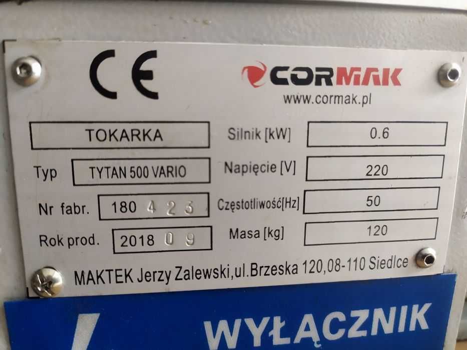 Tokarka stołowa Tytan Vario 500