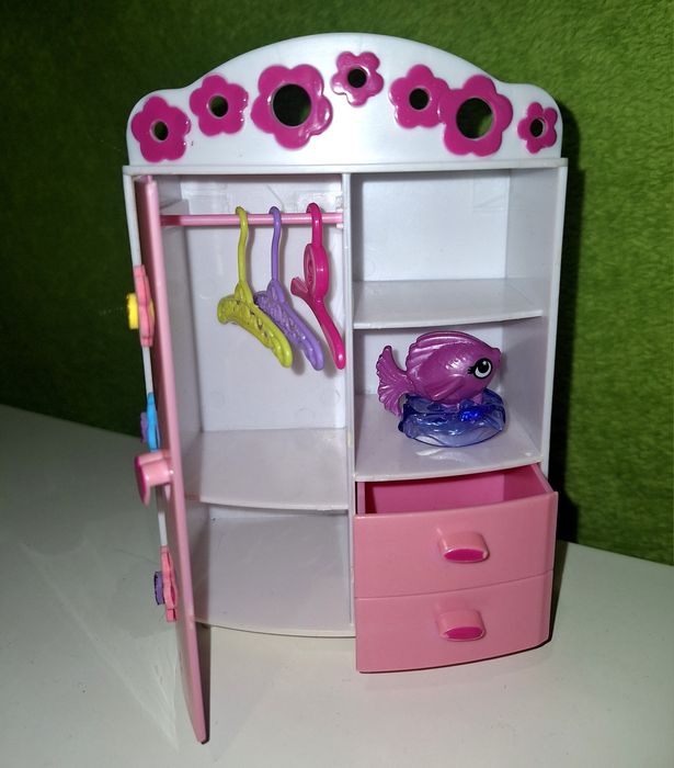 Mebelki meble dla lalki Barbie sypialnia dzieci łóżeczko łóżko Chelsea