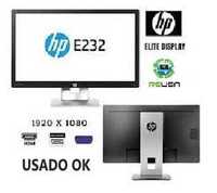 Monitor HP EliteDisplay E232-23,8P-1920x1080|Full-HD|HDMI|DP|VGA|Usado