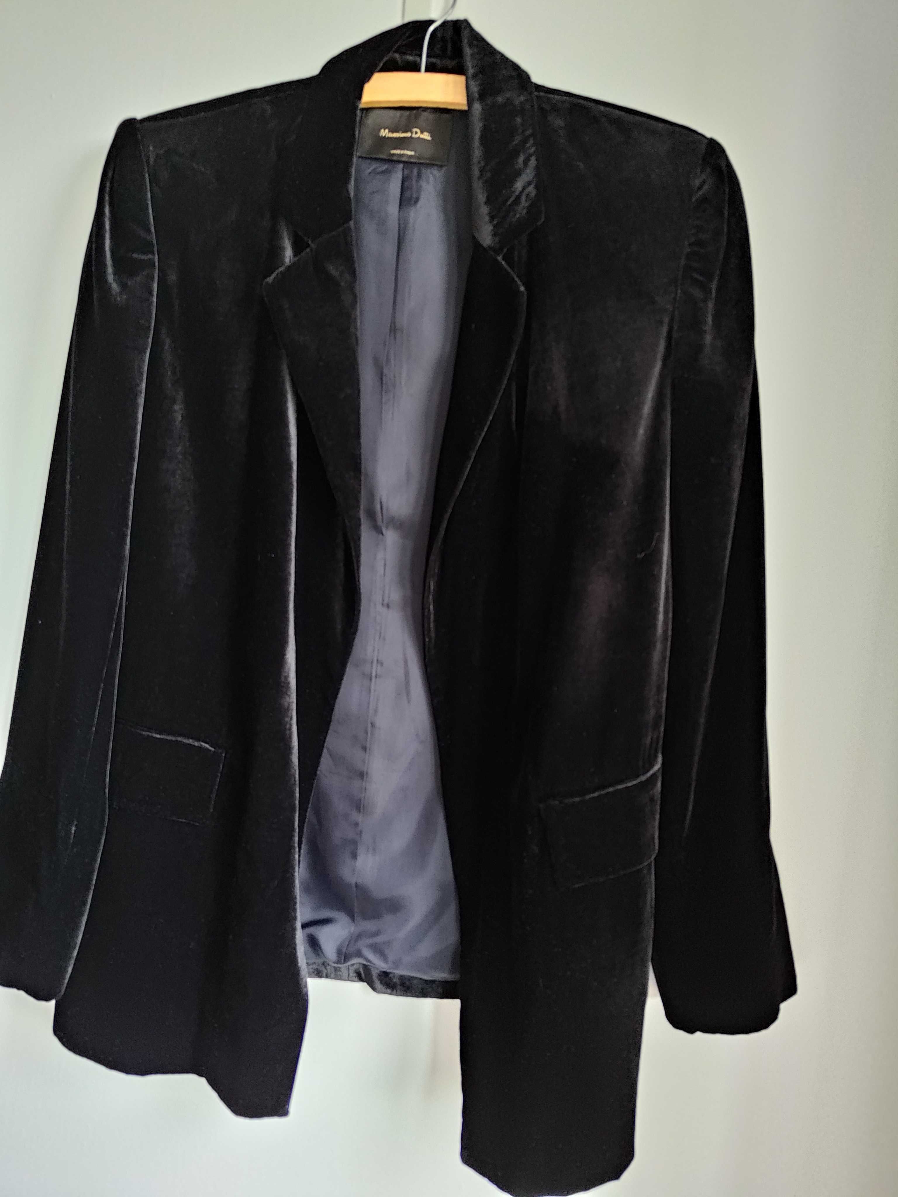 Aksamitna marynarka Massimo Dutti
