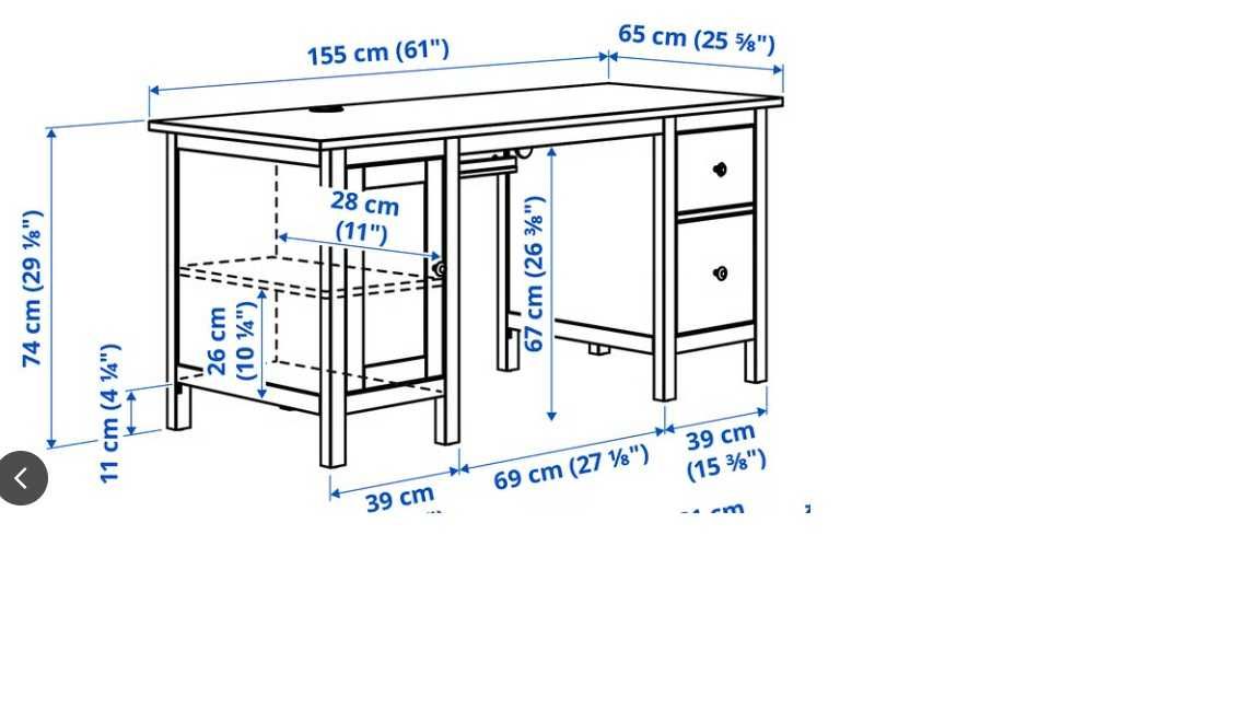 Biurko HEMNES Ikea