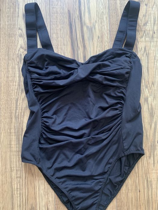 Drapowane body zara M strój czarny