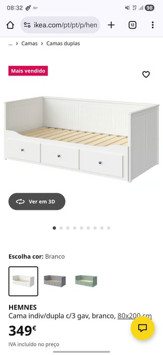 Cama Solteiro/Casal + 2 colchoes