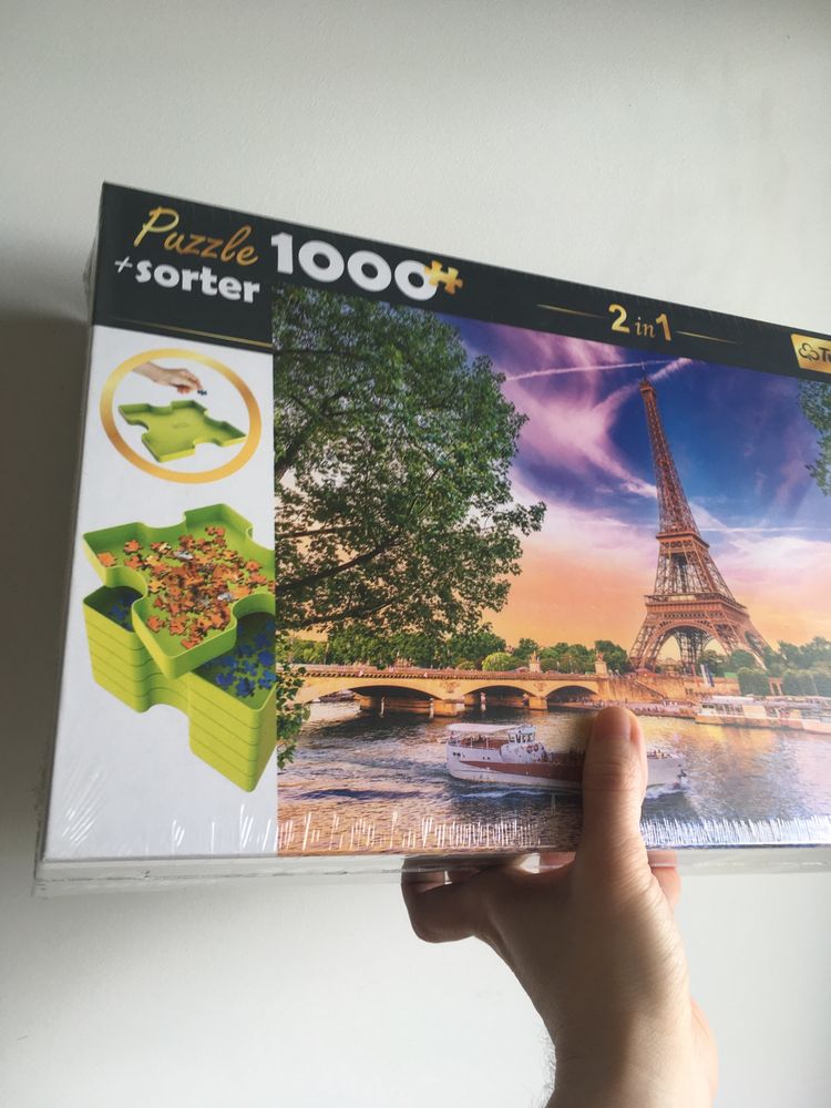 Puzzle Trefl Paryż 1000 sorter nowe wieża Eiffla