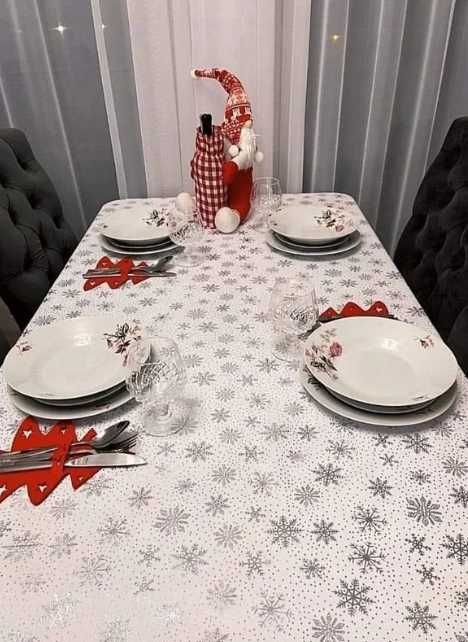 Obrus świąteczny Plamoodporny NOWY 140 x 180 cm