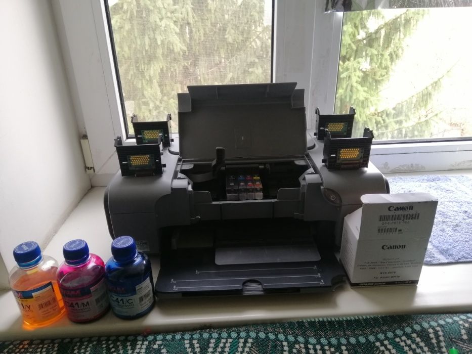 Принтер Pixma iP3300 с катриджами+печатные головки+чернила