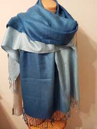 Oryginalny cieniowany szal pashmina rozm.170x70