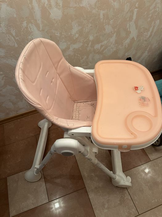 Коляска 2 в1, столик для годування, вана горка та круг для малят