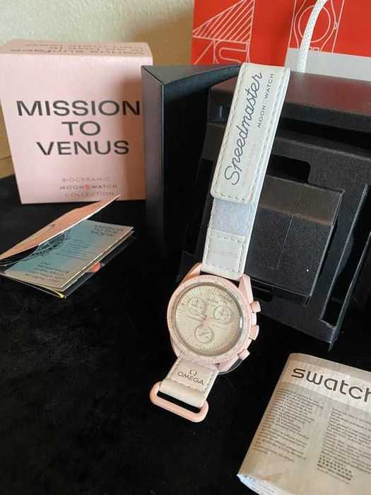 Omega x Swatch Biocéramique Venus - SO33P100 Glossy Pink Dia