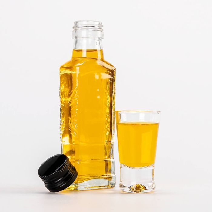 5x butelka MOSKWA 100 ml na whisky nalewki sok z zakrętką
