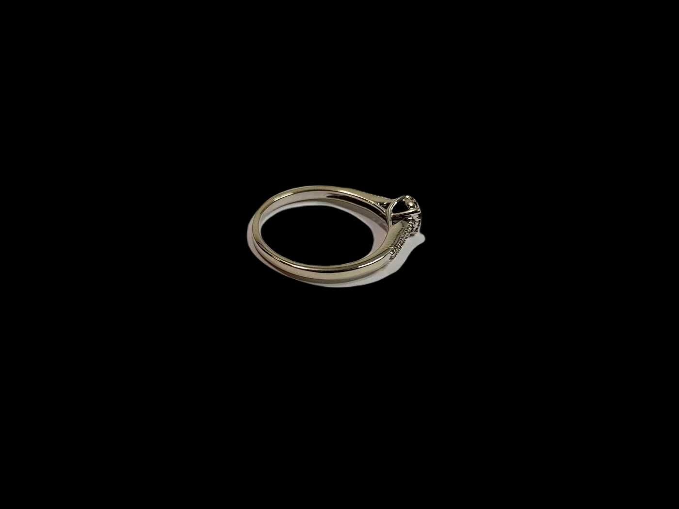 Śliczny nowoczesny pierścionek z 25 brylantami 0,20 CT Z BIAŁEGO ZŁOTA
