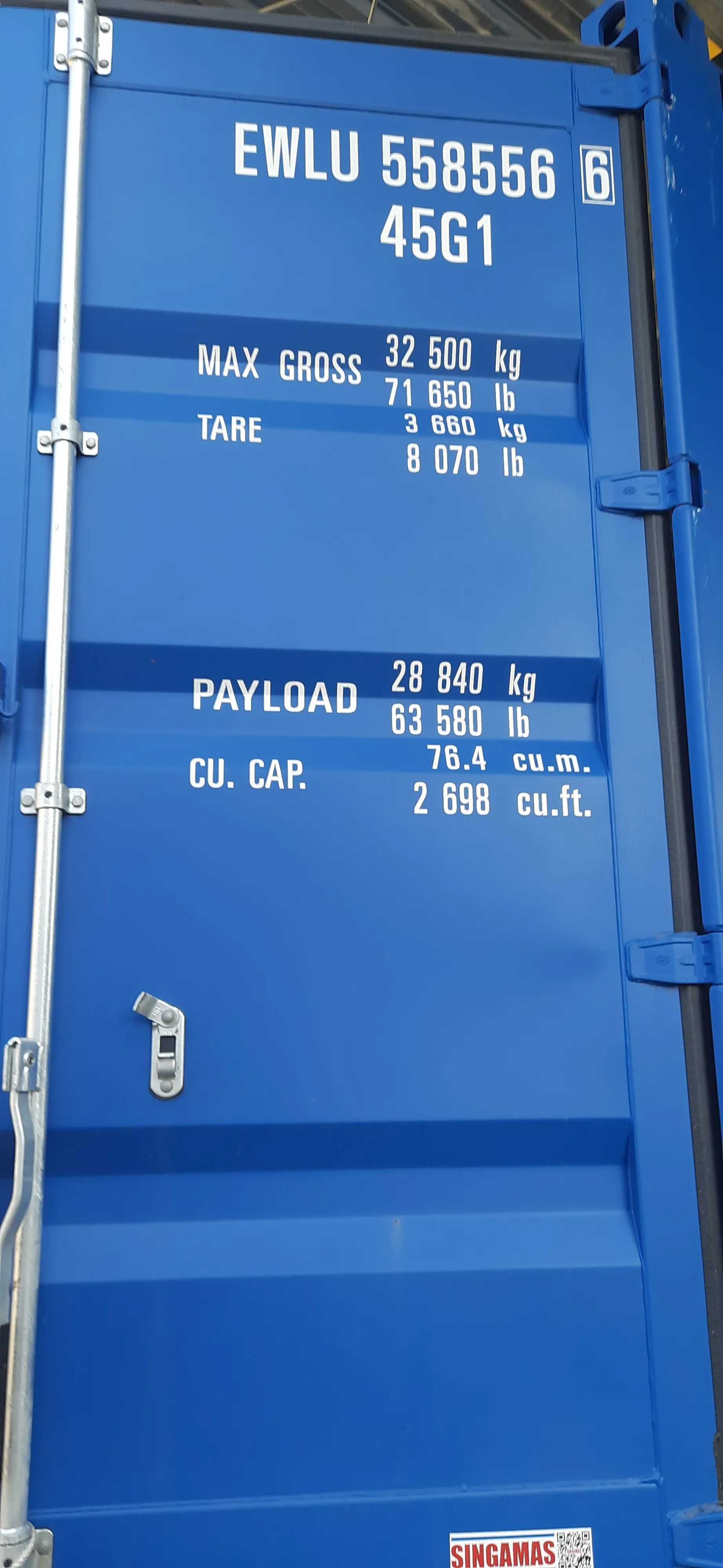 Kontener morski 40'HC ONE-WAY 2025