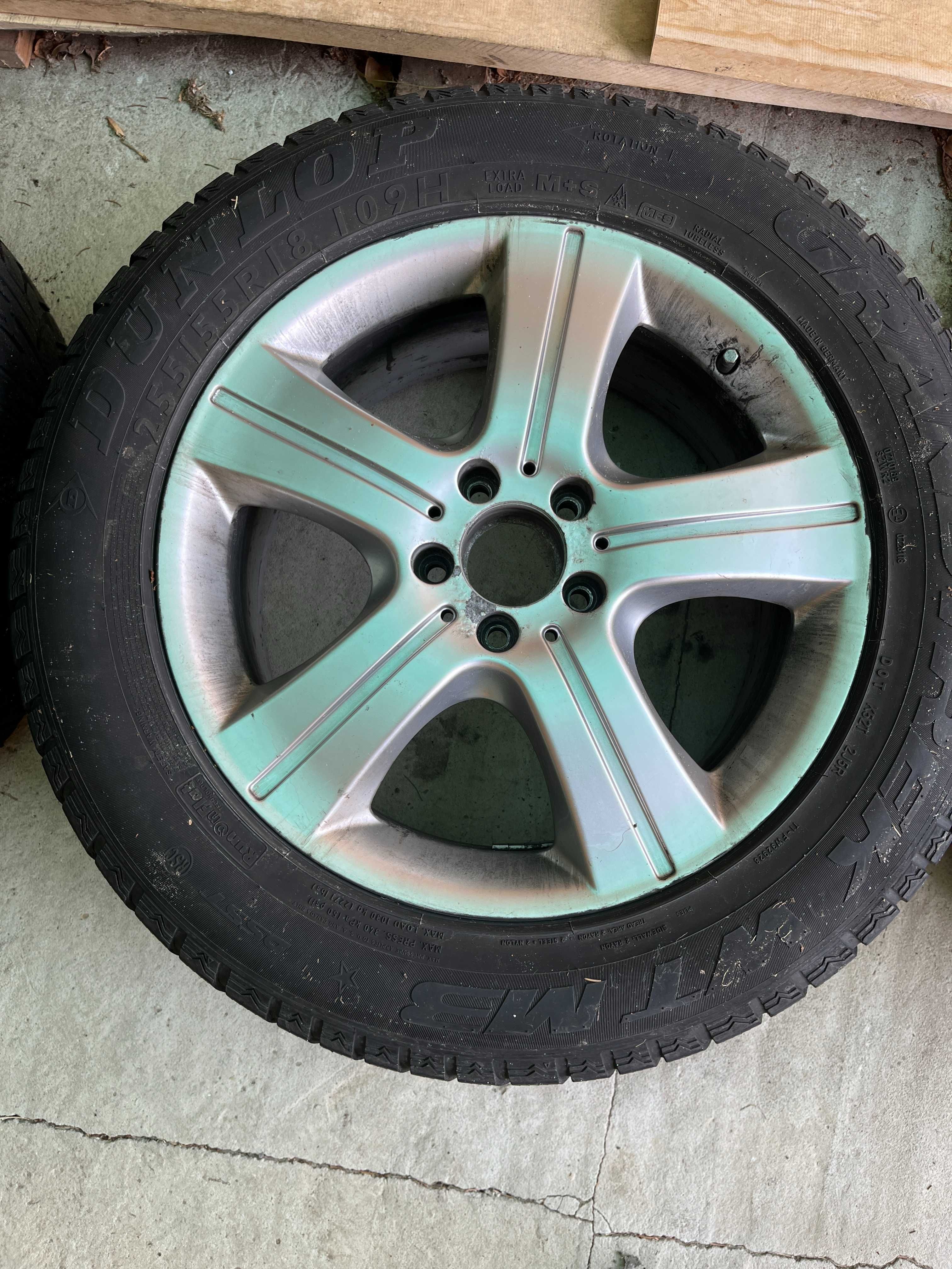 Opony zimowe Dunlop 255/55 + felgi R18 Mercedes