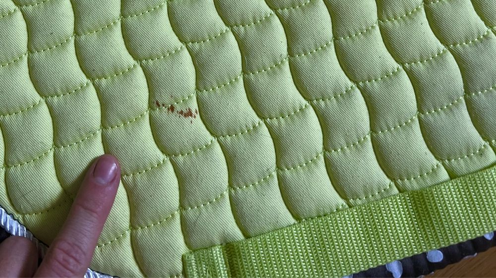 Komplet Nici Hearts Green Czaprak DL + owijki