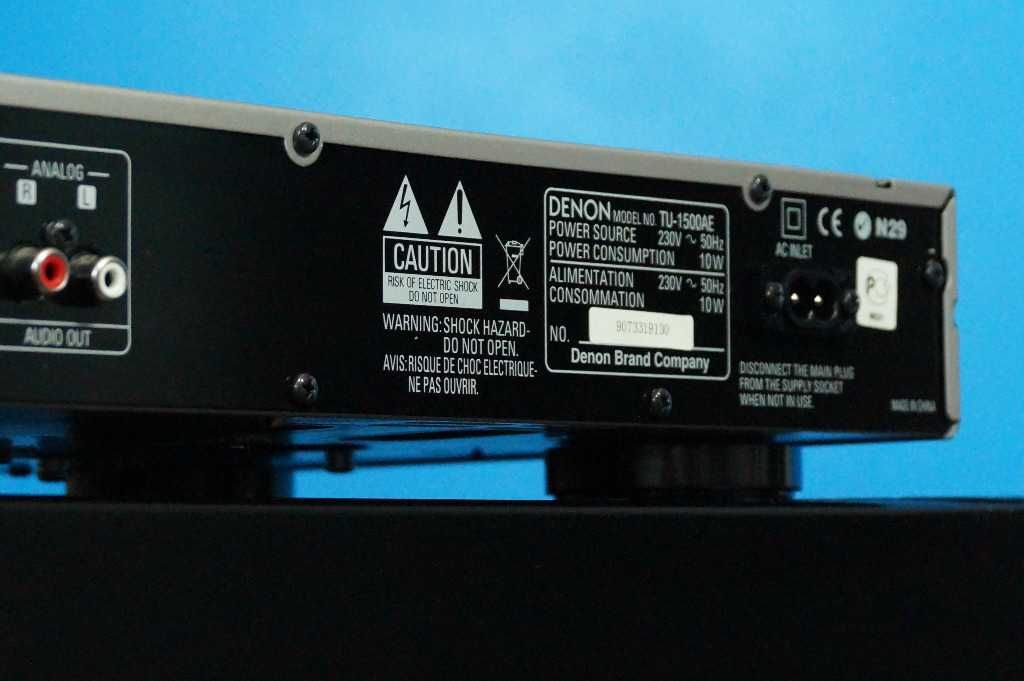 Tuner stereo fm DENON TU-1500AE z pilotem i kartonem srebrny gwarancja