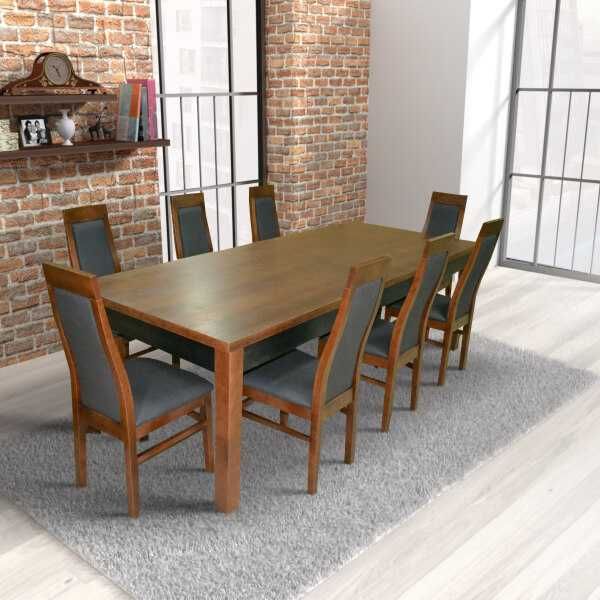 Zestaw dębowy stół Verona i krzesła TRON ,PRODUCENT , różne kolory